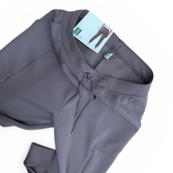 32 Degrees Women's brown pink Drawstring JOGGER WITH ZIPPERED SIDE POCKET size M - Picture 13 of 15